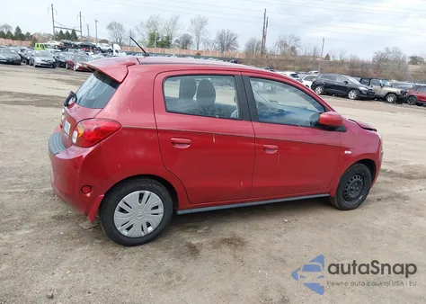 2015 Mitsubishi Mirage De/Rf z USA, uszkodzony, nr VIN ML32A3HJ4FH006529
